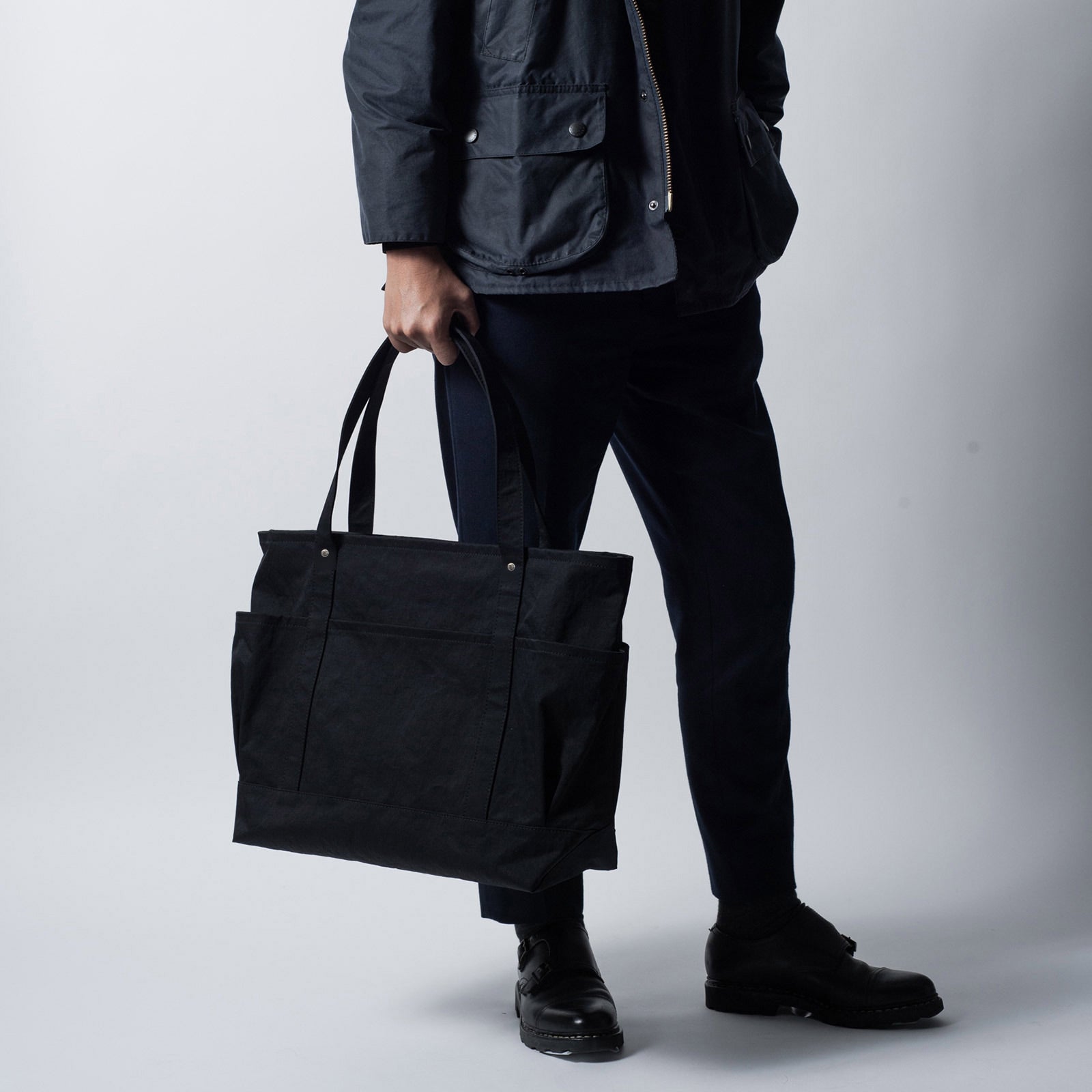 セイライトトートL 「KONBU®️(コンブ)」ツイル|KONBU®️バッグ(コンブバッグ) - Root (ルート)バッグ・鞄通販サイト - ずっと好きなもの、飾らないデザイン -