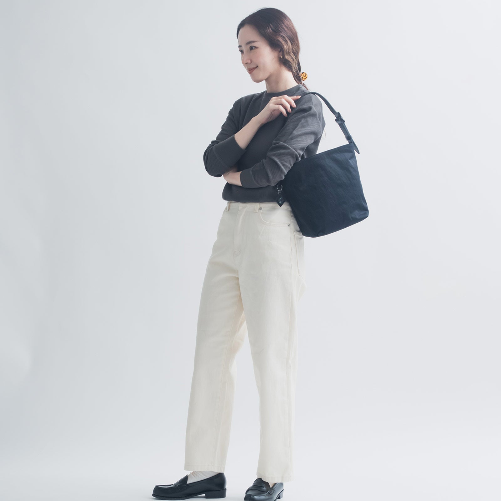 Mellow Shouldertote S「KONBU®️(コンブ)ツイル」|KONBU®️バッグ(コンブバッグ) - Root (ルート)バッグ・鞄通販サイト - ずっと好きなもの、飾らないデザイン -