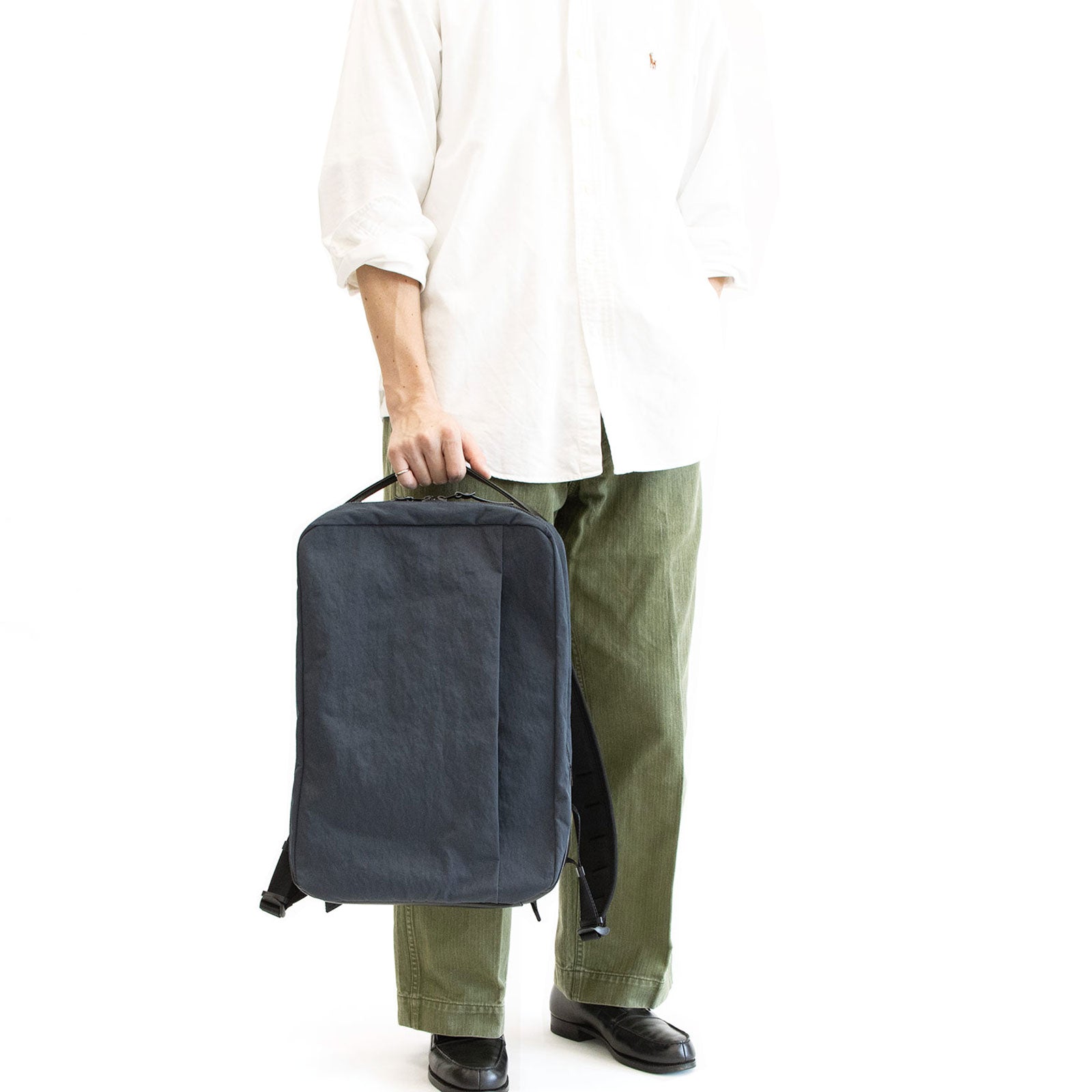 ボックスリュックtype2 KONBU®ツイル&チェストストラップ(セット購入) - Root (ルート)バッグ・鞄通販サイト - ずっと好きなもの、飾らないデザイン -