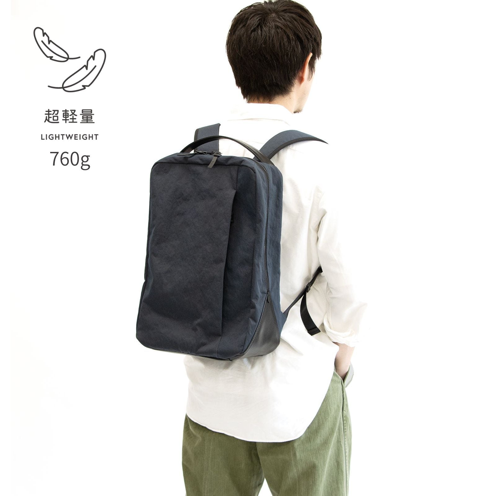ボックスリュック type2「KONBU®️(コンブ)ツイル」|KONBU®️バッグ(コンブバッグ) - Root (ルート)バッグ・鞄通販サイト - ずっと好きなもの、飾らないデザイン -