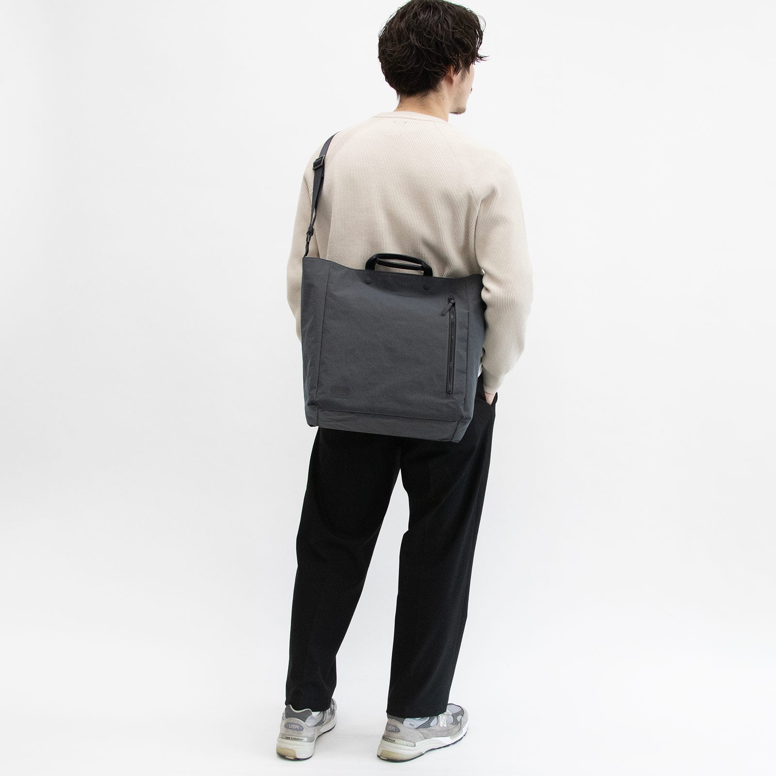 BOXトートKONBU®️(コンブ)ナイロンショルダーバッグ Root<UNISEX>Shoulderbag - Root - ずっと好きなもの、飾らないデザイン -