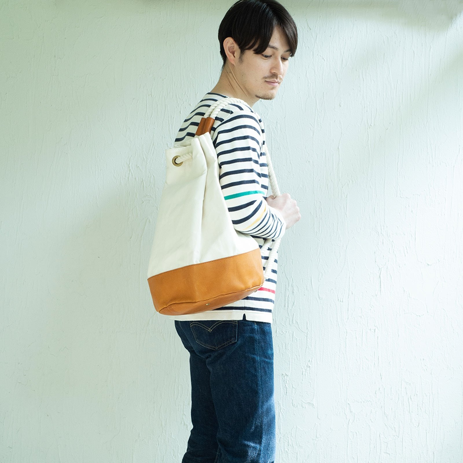 Root ＜UNISEX＞ Shoulderbag（ショルダーバッグ) キャンバス・ロープバッグ - Root - ずっと好きなもの、飾らないデザイン -