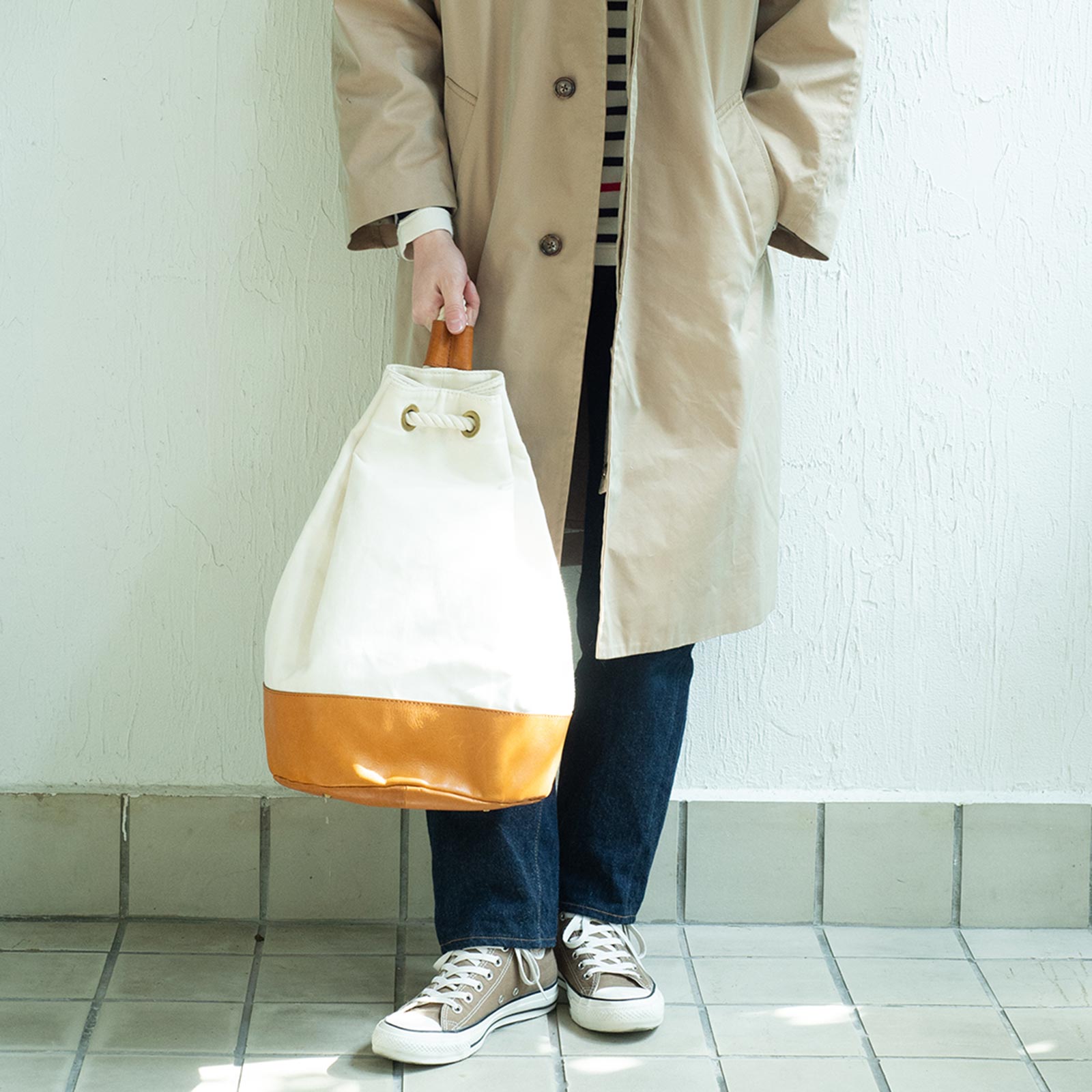 Root ＜UNISEX＞ Shoulderbag（ショルダーバッグ) キャンバス・ロープバッグ - Root - ずっと好きなもの、飾らないデザイン -