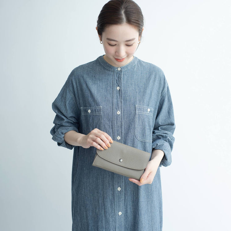 本革ロングウォレット(レザー長財布)Root<UNISEX>Leather long wallet - Root - ずっと好きなもの、飾らないデザイン -