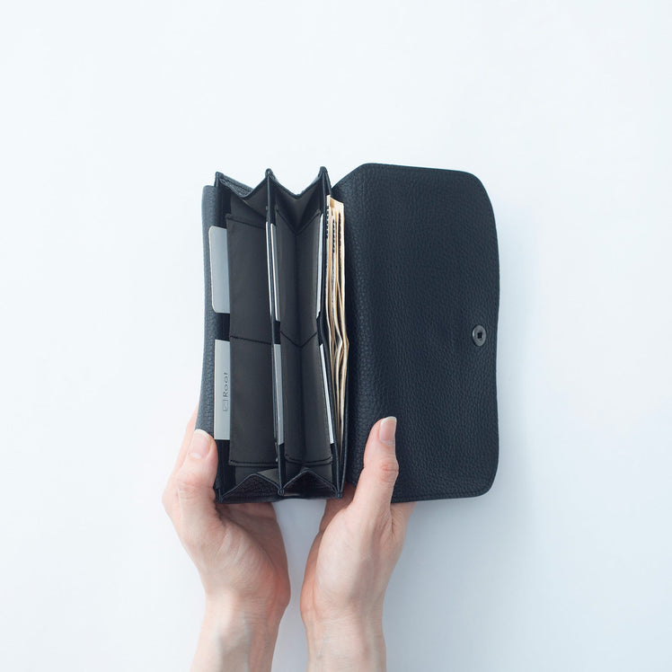 本革ロングウォレット(レザー長財布)Root<UNISEX>Leather long wallet - Root - ずっと好きなもの、飾らないデザイン -