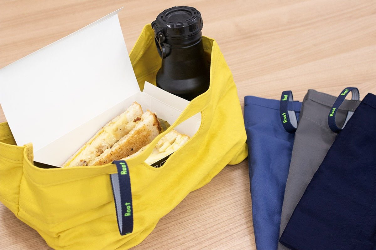 お弁当が傾かないエコバッグ「フラット」で、ふらっとお出かけ - Root (ルート)バッグ・鞄通販サイト-ずっと好きなもの、飾らないデザイン -