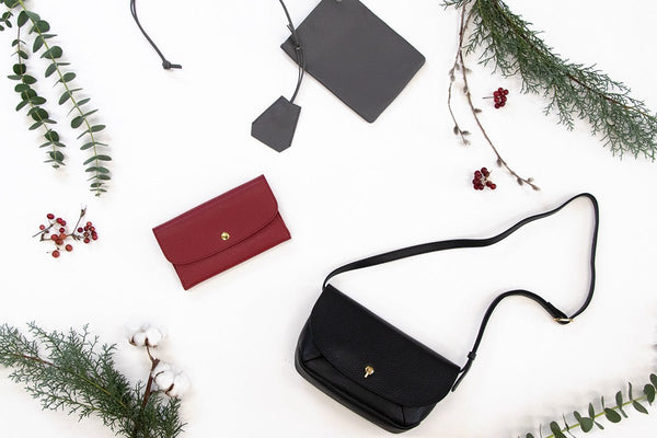 クリスマスにはちょっといい本革小物を【フラネ・レザーショルダーバッグ】【本革ロングウォレット】【MILEポーチ】 - Root - ずっと好きなもの、飾らないデザイン -
