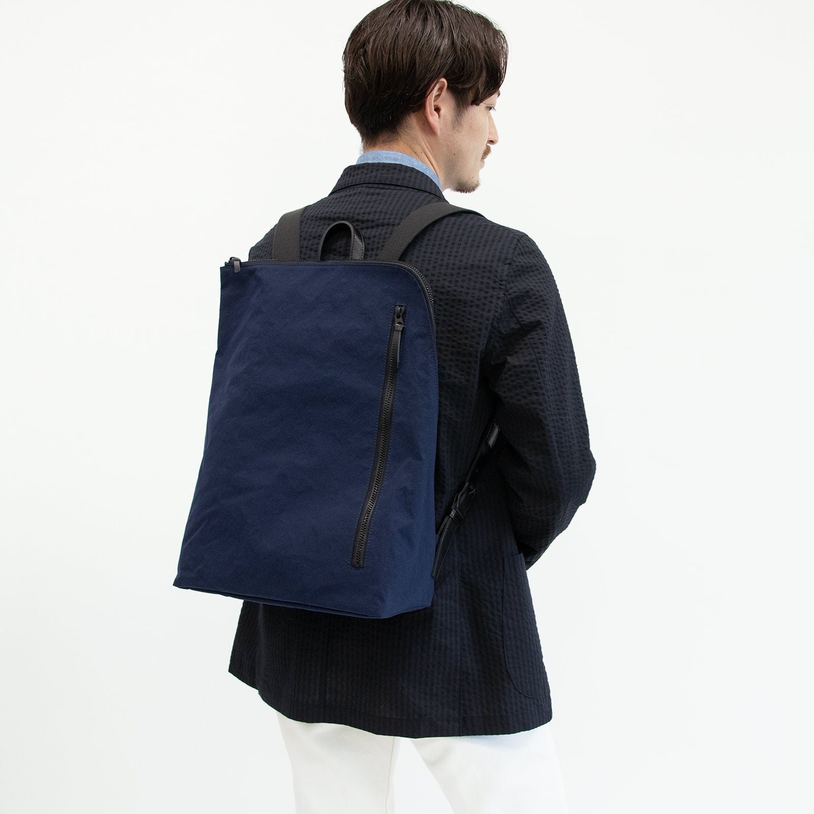 専用品※Root 和ックパック KONBU ネイビー リュック 日本製 和ックパック 「habit KONBU®（コンブナイロンスクエアリュック）」