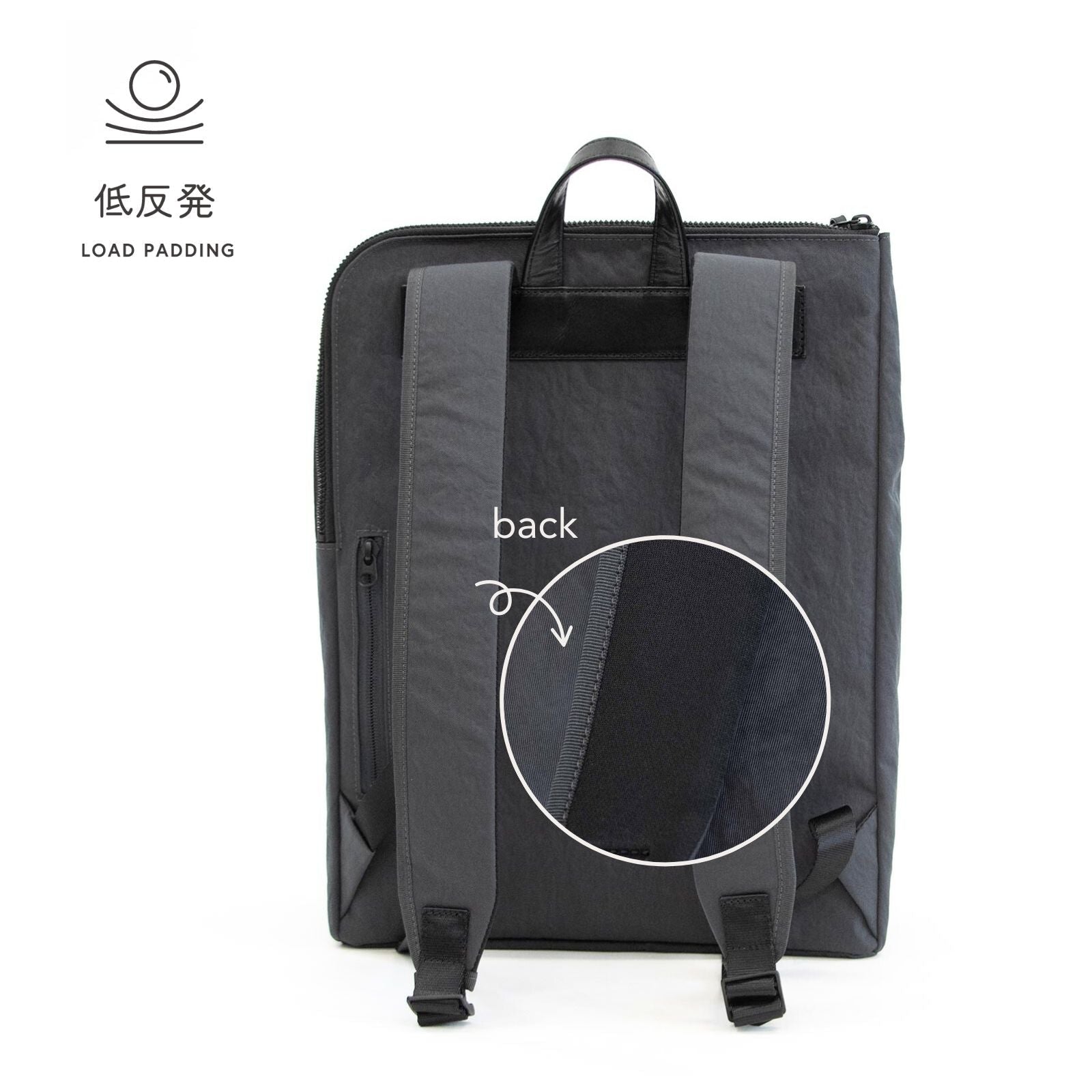 和ックパックhabit「 KONBU®」ツイル（コンブナイロンスクエアリュック)