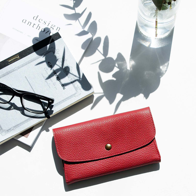 本革ロングウォレット(レザー長財布)Root＜UNISEX＞Leather long wallet - Root - ずっと好きなもの、飾らないデザイン -