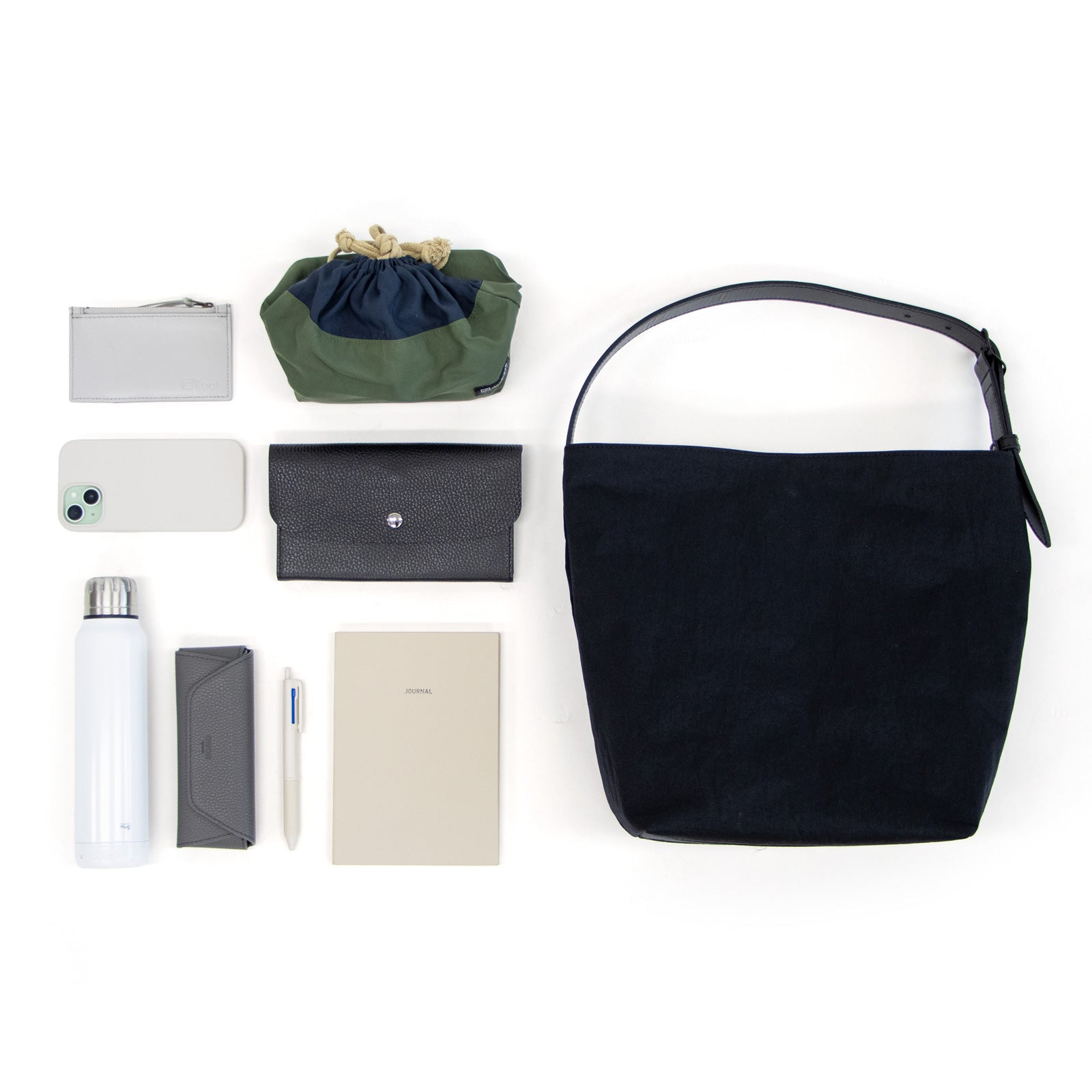 Mellow Shouldertote M「KONBU®️（コンブ）ツイル」｜KONBU®️バッグ（コンブバッグ） - Root (ルート)バッグ・鞄通販サイト - ずっと好きなもの、飾らないデザイン - 