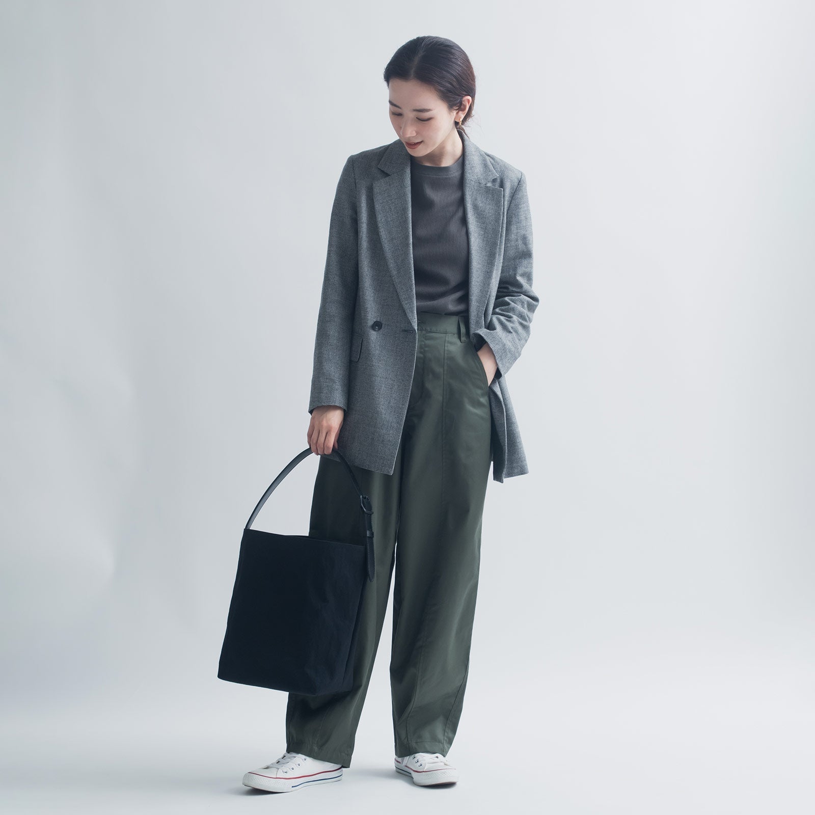 Mellow Shouldertote M「KONBU®️（コンブ）ツイル」｜KONBU®️バッグ（コンブバッグ） - Root (ルート)バッグ・鞄通販サイト - ずっと好きなもの、飾らないデザイン - 