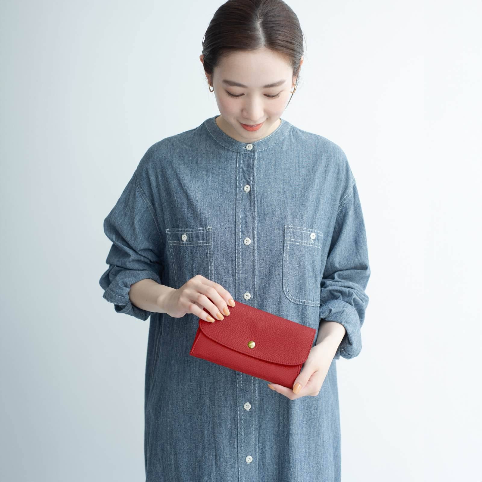 本革ロングウォレット(レザー長財布)Root＜UNISEX＞Leather long wallet